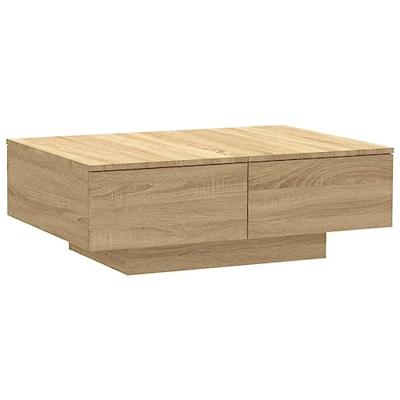 VidaXL Salontafel 90x60x31 cm bewerkt hout sonoma eikenkleurig