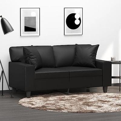 VidaXL Sierkussens 2 st 40x40 cm kunstleer zwart VidaXL Sierkussens 2 st 40x40 cm kunstleer zwart