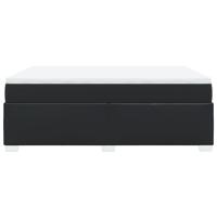 Boxspring met matras kunstleer zwart 140x200 cm - thumbnail