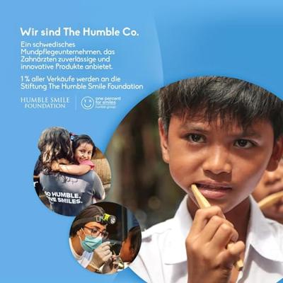 The Humble Co. Tandenborstel Bamboe Blauw - thumbnail