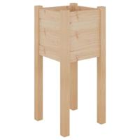 VidaXL Plantenbak 31x31x70 cm massief grenenhout - thumbnail