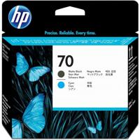 70 - Cyaan, matzwart - printkop - voor DesignJet SD Pro MFP, Z2100, Z3100, Z3200, Z5200, Z5400; Photosmart Pro B8850, Pro B9180 - thumbnail
