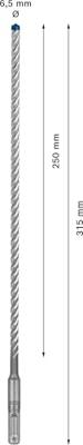 Bosch Accessories EXPERT SDS plus-7X 2608900081 Wolfraamcarbide Hamerboor 1 stuks 6.50 mm Gezamenlijke lengte 315 mm SDS-Plus 1 stuk(s)