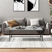 Salontafel 100x50x35 cm bewerkt hout grijs sonoma - thumbnail