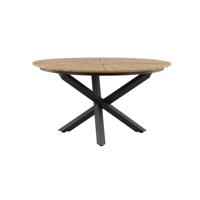 Nohr Ronde Tuintafel 'Constantina' Teakhout, 140cm, kleur Zwart - thumbnail