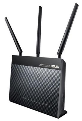 Asus DSL-AC68U Modem Router (Ai Mesh WLAN-systeem, EU en DE-versie Annex A B J, WiFi 5 AC1900 MIMO, 4x Gigabit LAN, AiProtection, Dual-Core CPU, multifunctionele USB 3.0)