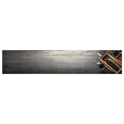 Keukenmat wasbaar wijnflesprint 60x300 cm fluweel