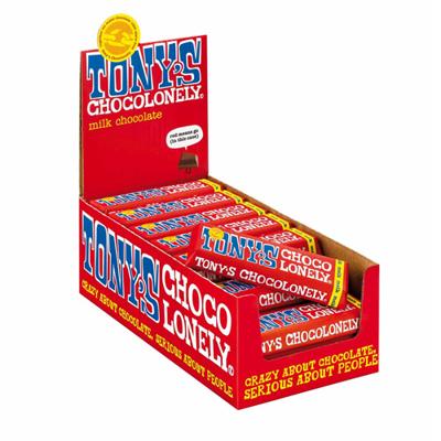 Chocolade Tony&apos;s Chocolonely melk reep 50gr