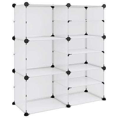 VidaXL Schoenenrek 84x31,5x93 cm polypropeen transparant VidaXL Schoenenrek 84x31,5x93 cm polypropeen transparant