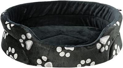 Trixie hondenmand JIMMY oval zwart met poten, 95 x 85cm, Katoen, Pluche, stof