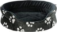 Trixie hondenmand JIMMY oval zwart met poten, 95 x 85cm, Katoen, Pluche, stof - thumbnail