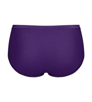 4-pack dames Basic Midi slips - Purple Summer - Katoenen dames heup onderbroeken
