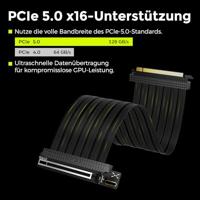 TRYX PCIe Riser-kabel PCIe 5.0 PCIe x16 bus, PCIe x16 stekker 2 cm Wit A-S200C-PCI5-G0W - thumbnail