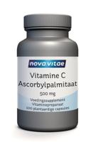 Nova Vitae Vitamine C ascorbyl palmitaat 500mg 100 Vegetarische capsules - thumbnail