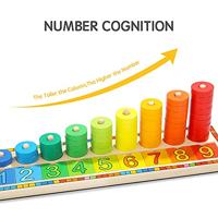 Topbright houten leerspel ringen tellen, 56dlg. - thumbnail