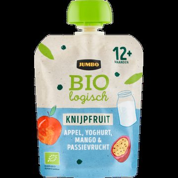 Jumbo Biologisch Knijpfruit Appel Yoghurt Passiefruit 12+ Maanden 90 g