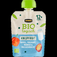 Jumbo Biologisch Knijpfruit Appel Yoghurt Passiefruit 12+ Maanden 90 g - thumbnail
