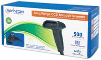 Manhattan 177672 USB-Kit Barcodescanner Kabel 1D CCD Zwart Handmatig USB - thumbnail