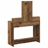 Kaptafel met lade Oud Hout 100 x 41 x 140 cm Bewerkt hout - thumbnail