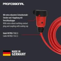 Brennenstuhl Professional Verlengkabel | VQ 1110 | IP44 | 5m | rood | H07BQ-F 3G1,5 - 9161050210 - thumbnail