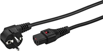 Monacor AAC-500IEC eurokabel met vergrendeling 5m