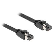 DeLOCK patchkabel s/ftp, rj-45 met cat.8.1 (zwart, 1 meter) - thumbnail