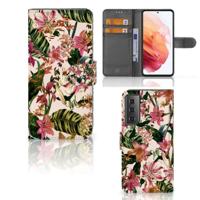 Samsung Galaxy S21 Hoesje Flowers - thumbnail