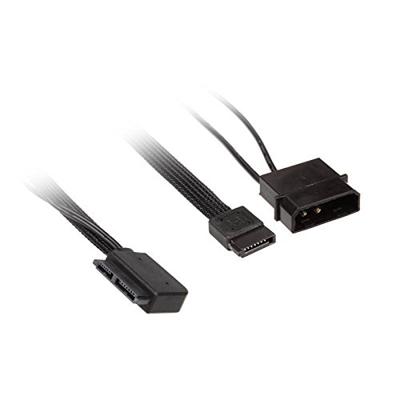 SilverStone Slim SATA 2-in-1 Datakabel + Stroomadapter SilverStone Slim SATA 2-in-1 Datakabel + Stroomadapter
