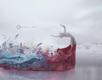 Schilderij - Muse, in stijl, Multikleur , 2 maten , print op canvas, premium print - thumbnail