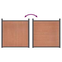 Schuttingpaneel 1737x186 cm HKC bruin - thumbnail