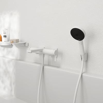 Hansgrohe Tecturis E ééngreeps badmengkraan opbouw, mat wit Hansgrohe Tecturis E ééngreeps badmengkraan opbouw, mat wit