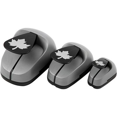 Creativ Company Ponsen set, ahorn blad, afm 25+49+75 mm, 3 stuk/ 1 doos