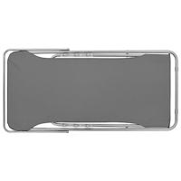 Strandstoelen inklapbaar 2 st staal en oxford stof grijs - thumbnail