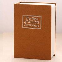 Mini woordenboek safe box boek Secret veiligheid Lock geld geldmunt opslag sieraden sleutel Locker (geel) - thumbnail