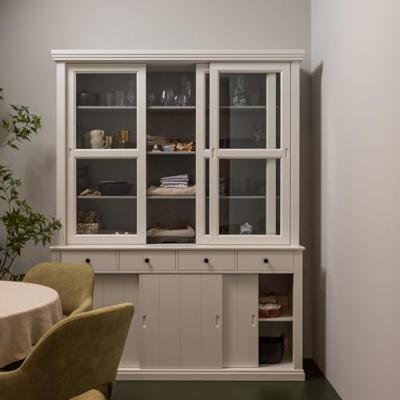 WOOOD Vitrinekast 'Lagos', kleur wit