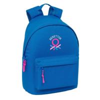Schoolrugzak Benetton benetton basics Blauw 31 x 41 x 16 cm - thumbnail