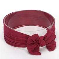 Schattig bowknot zuigeling baby meisje Hairband Headwear hoofdbanden (wijn # 27) - thumbnail