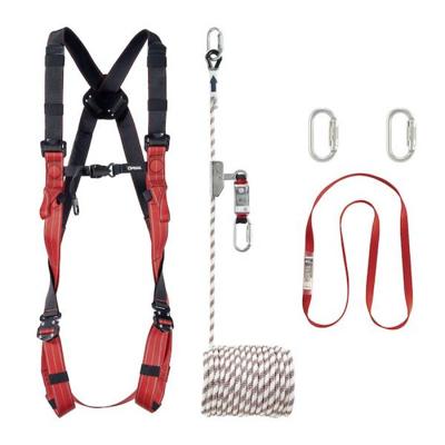 Opsial valbeveiligingset Dak-kit LX Comfort - harnas met 20 m koord en lijnklem