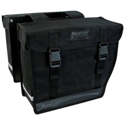 Canvas Fietstas Led 41,5 Liter Zwart Canvas Fietstas Led 41,5 Liter Zwart