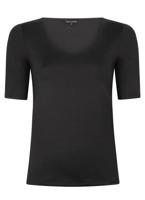 Tramontana Paula Nos Basic V-neck Top H/s T-shirt Korte Mouw 009000-black - thumbnail