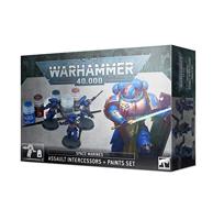 Warhammer 40,000 - Space Marines: Assault Intercessors + Paints Set - Games workshop - thumbnail