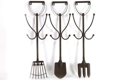 Kapstok tuingereedschap 15x5x47cm