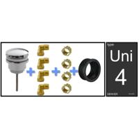Wiesbaden Uni-4 Denver luxe fontein/wast. aansluitset - thumbnail