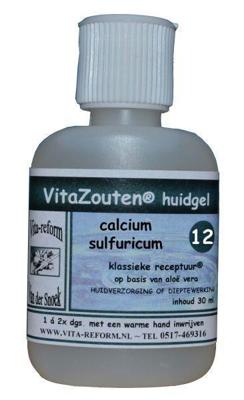 Vitazouten Calcium sulfuricum huidgel nr. 12 30 Milliliter Vitazouten Calcium sulfuricum huidgel nr. 12 30 Milliliter