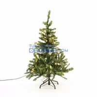 Black Box Kerstboom Charlton met led groen h120 x d76cm - thumbnail