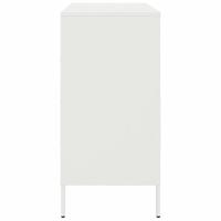 Dressoir 68x39x79 cm staal wit - thumbnail