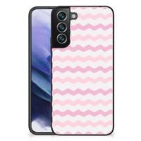 Samsung Galaxy S22 Plus Back Case Waves Roze - thumbnail