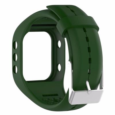Slimme horloge Silicome polsband horlogeband voor POLAR A300 (Army Green)