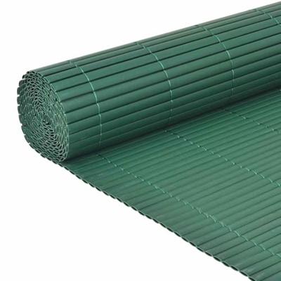 VidaXL Tuinafscheiding dubbelzijdig 90x300 cm pvc groen