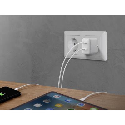 VOLTCRAFT UC-2ACX001 USB-oplader 32 W 1x USB-A, 1x USB-C USB PD Wit Binnen USB Power Delivery (USB-PD)